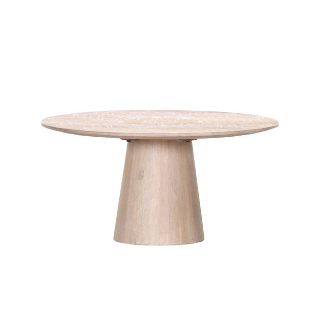 Union Rustic Alvah Extendable Pedestal Dining Table Wayfair.co.uk